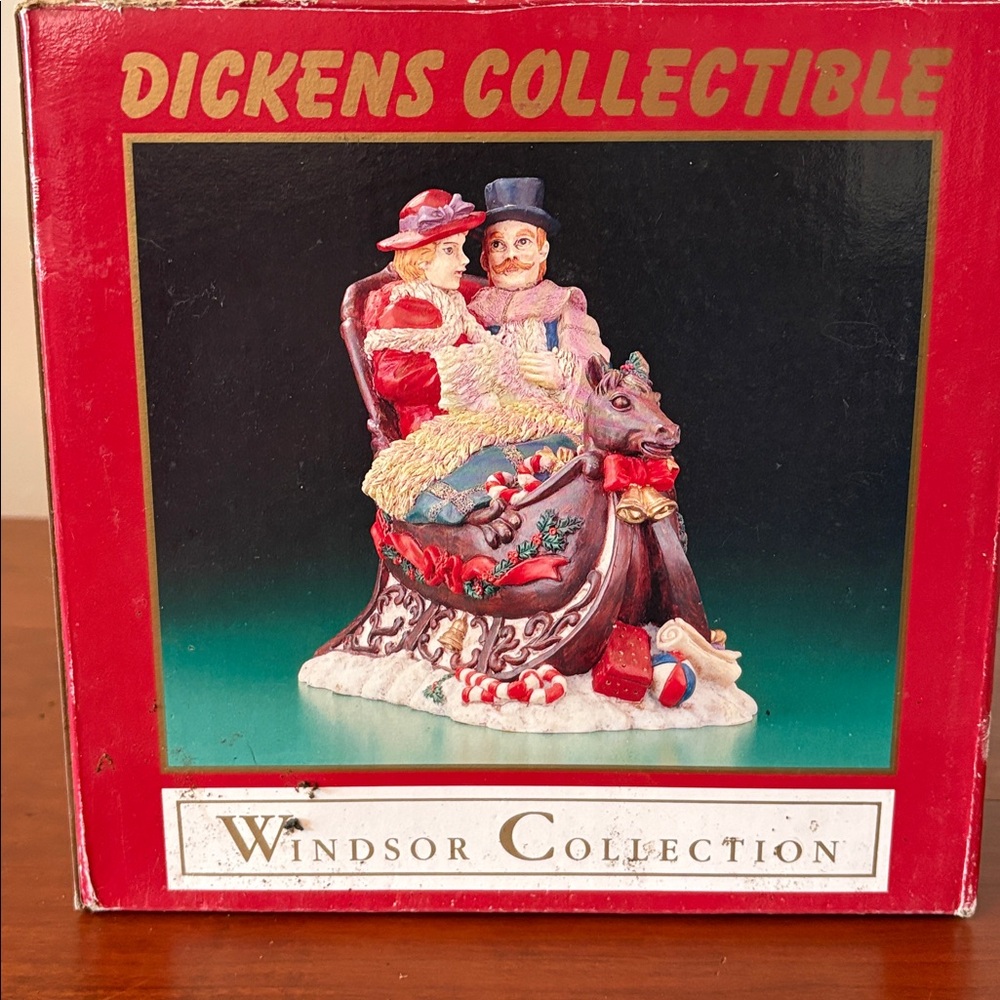 Dickens Collectible Windsor Collection Horse Sleigh Figurine - Picture 4 of 8